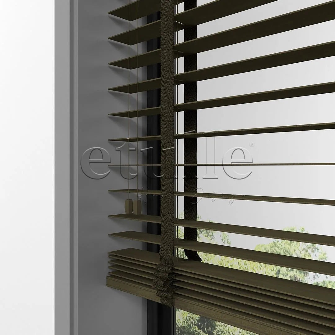 50 MM FARYWOOD Chestnut Ahşap Jaluzi