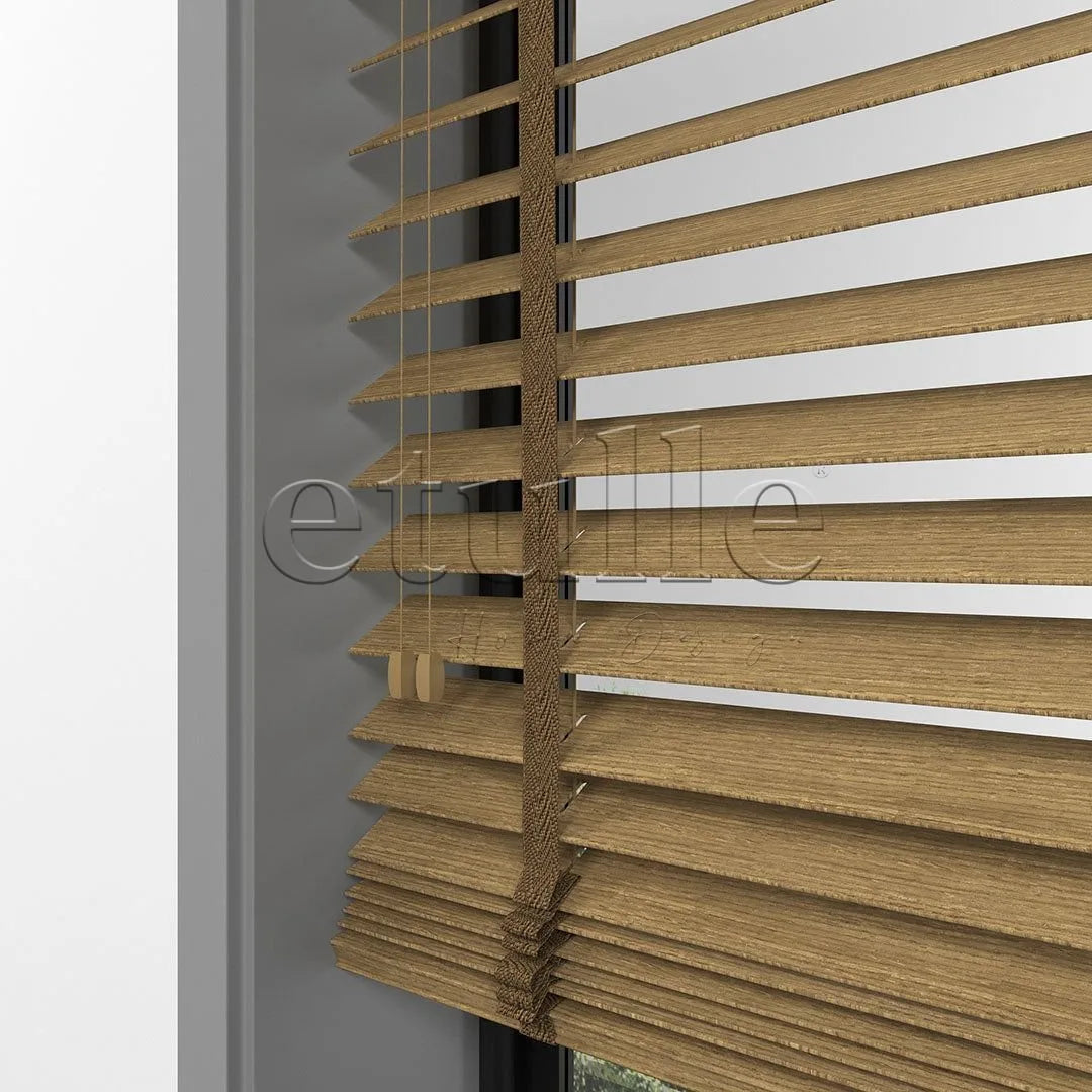 50 MM LUXURY WOOD Amber Ahşap Jaluzi