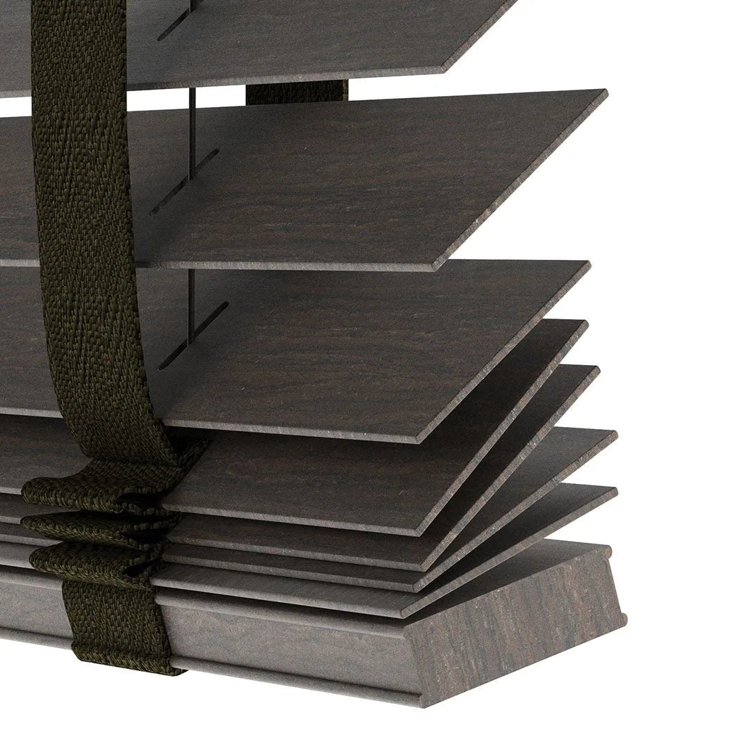 50 MM LUXURY WOOD Brown Ahşap Jaluzi