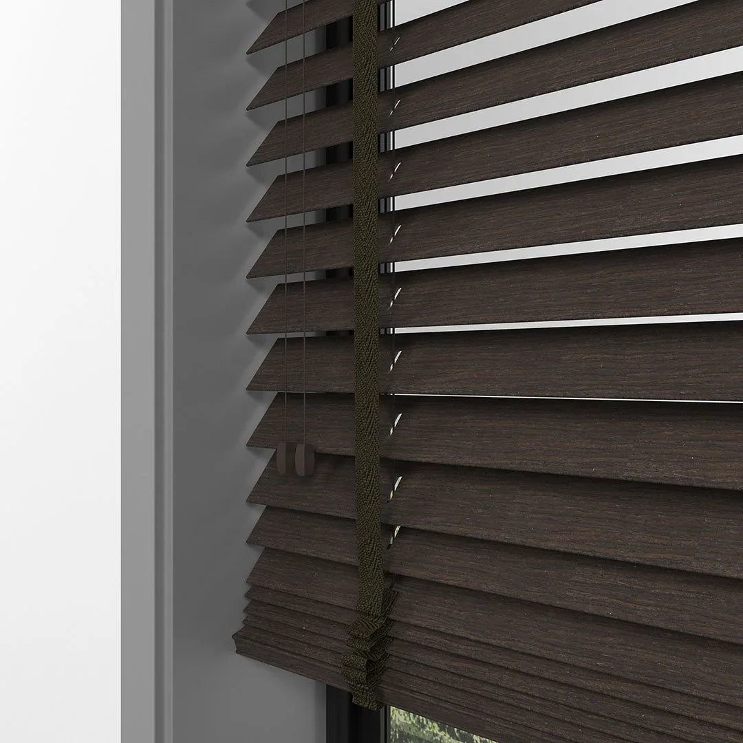 50 MM LUXURY WOOD Brown Ahşap Jaluzi