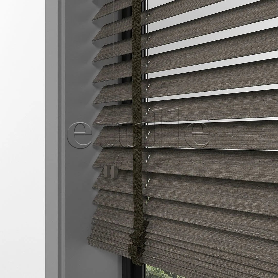 50 MM LUXURY WOOD Cinder Ahşap Jaluzi