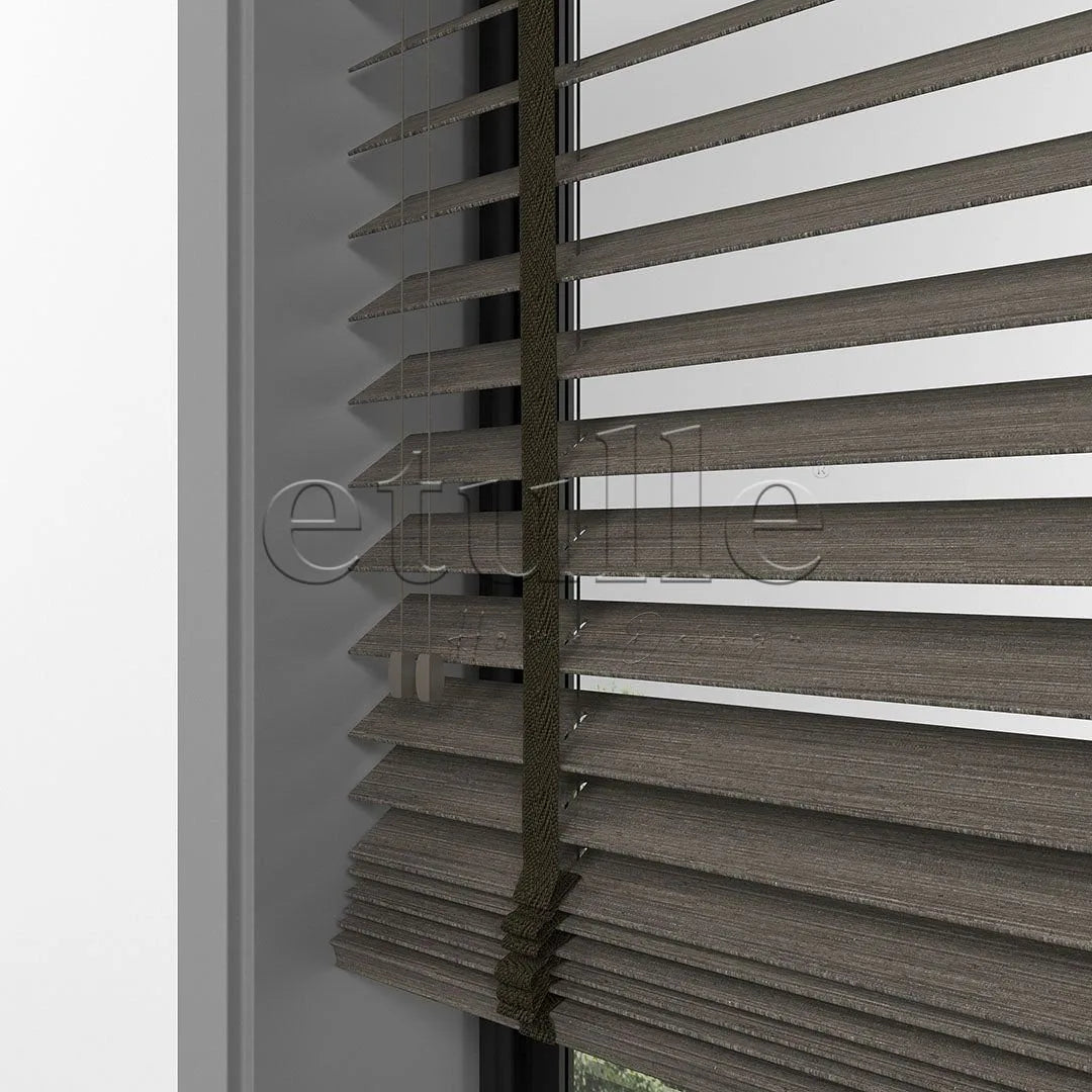 50 MM LUXURY WOOD Cinder Ahşap Jaluzi