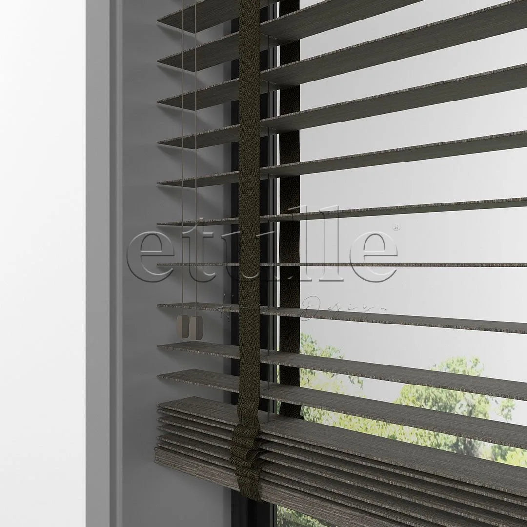 50 MM LUXURY WOOD Cinder Ahşap Jaluzi