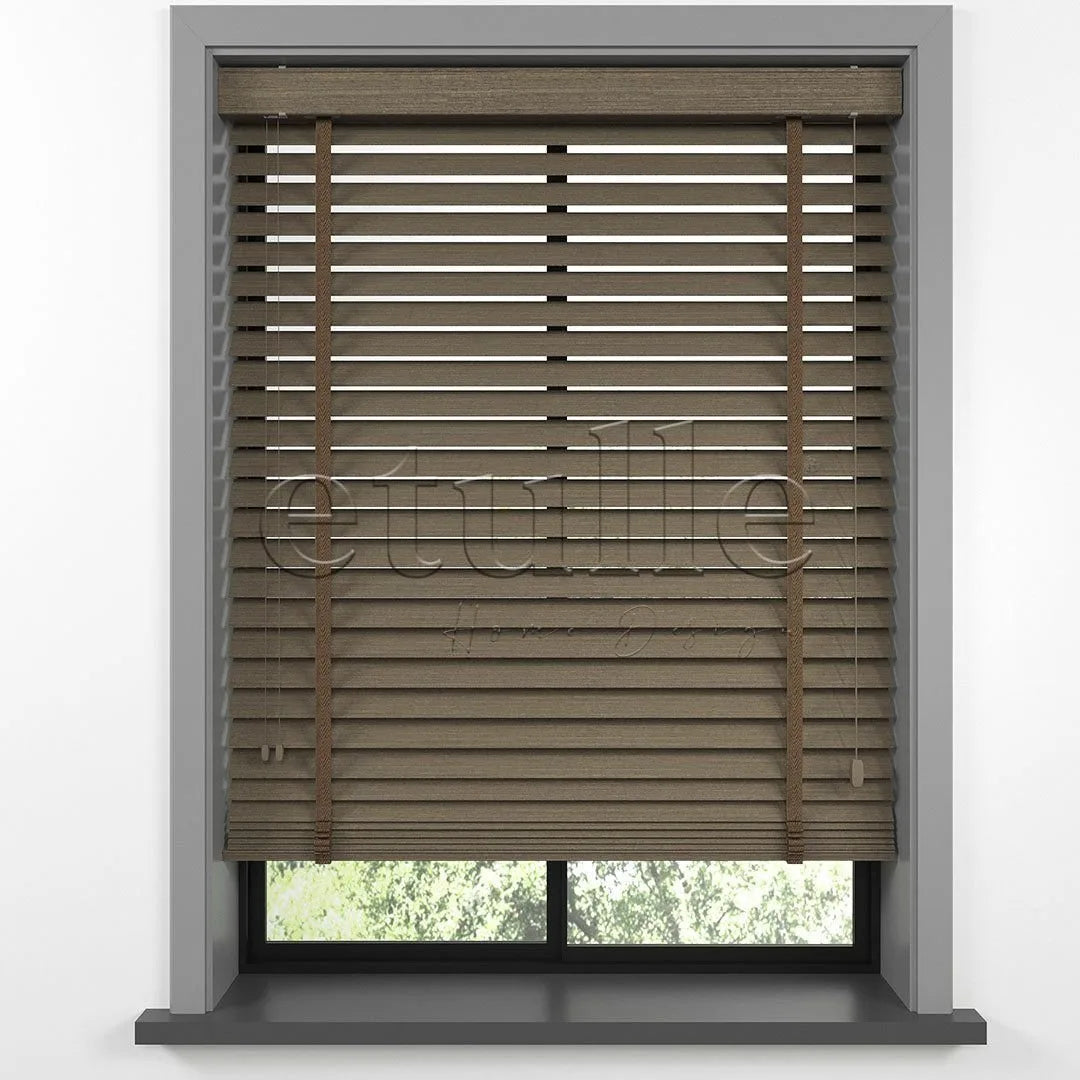 50 MM LUXURY WOOD Desert Ahşap Jaluzi