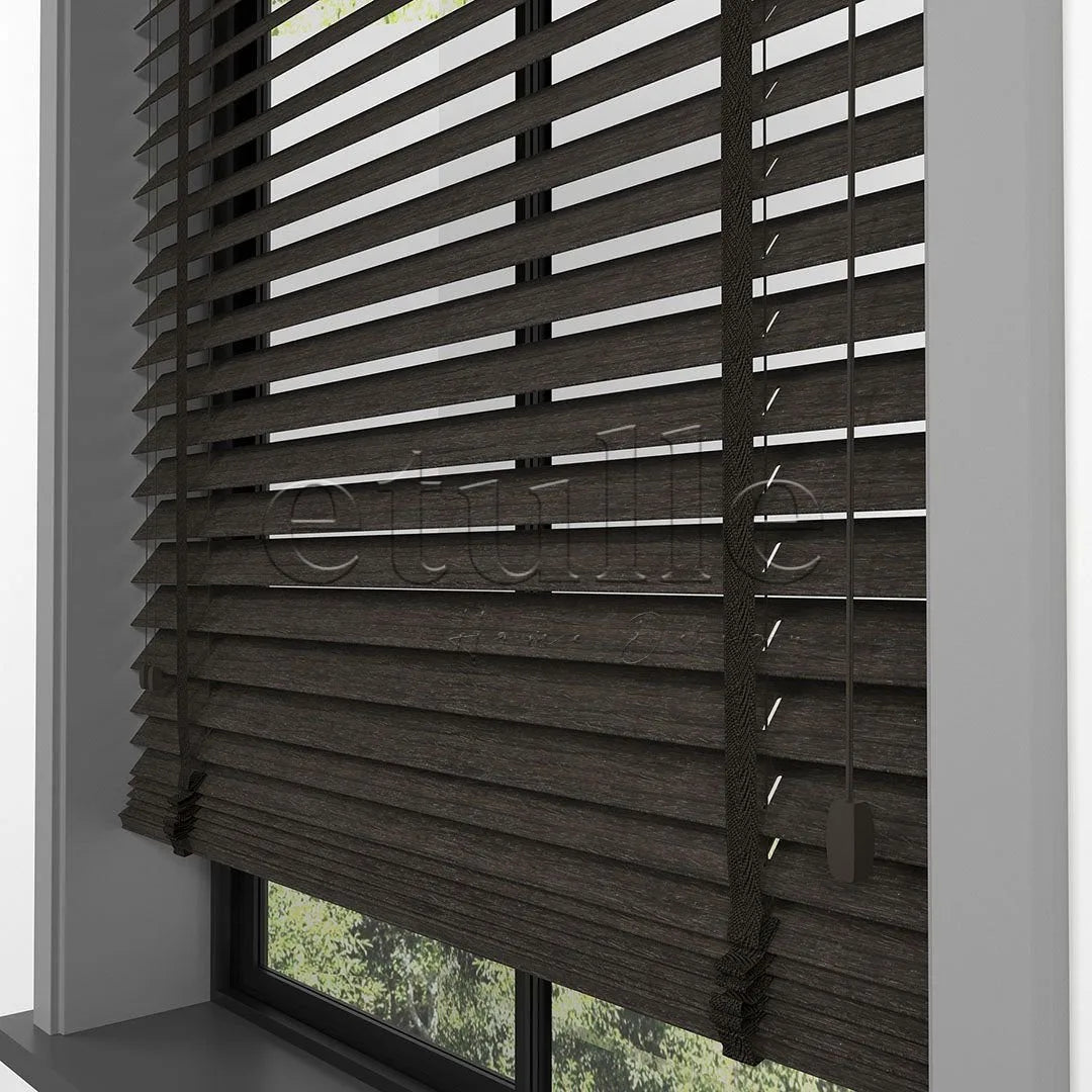 50 MM LUXURY WOOD Mocha Ahşap Jaluzi