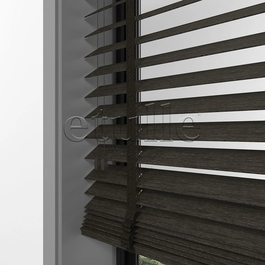 50 MM LUXURY WOOD Mocha Ahşap Jaluzi