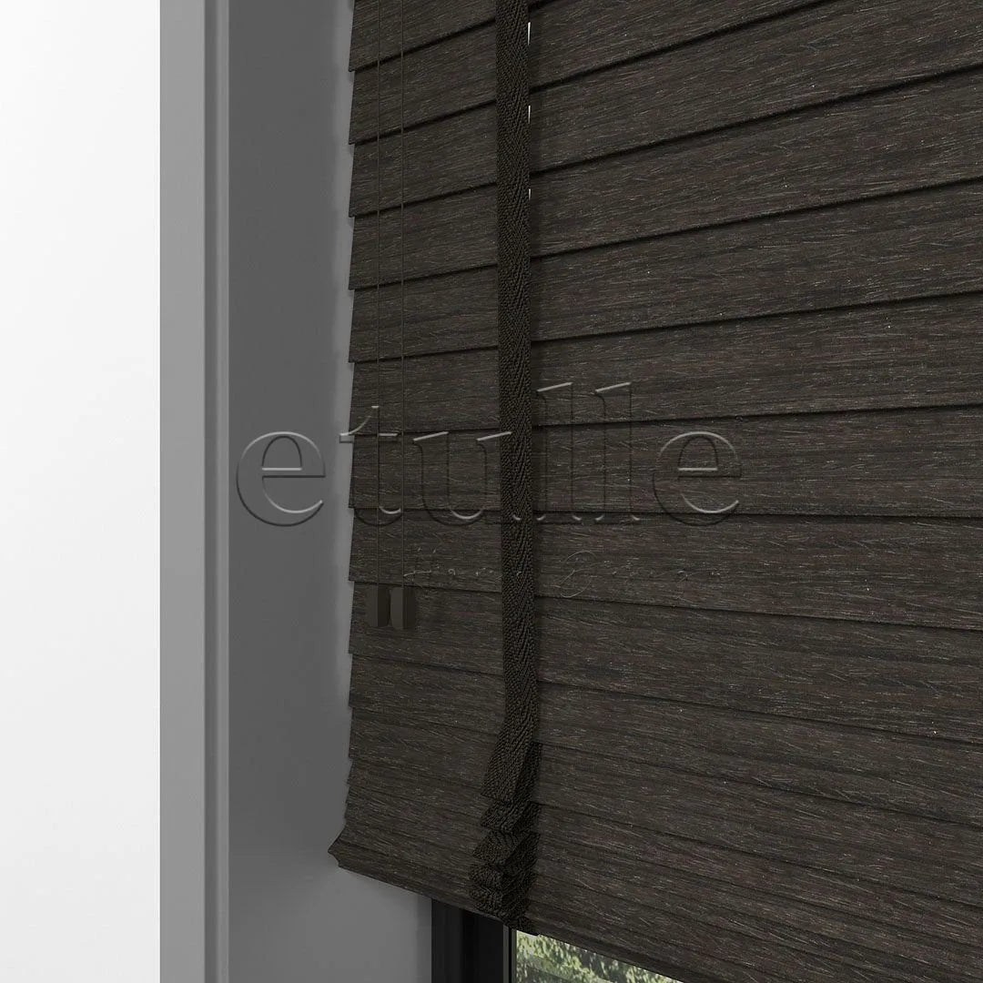 50 MM LUXURY WOOD Mocha Ahşap Jaluzi
