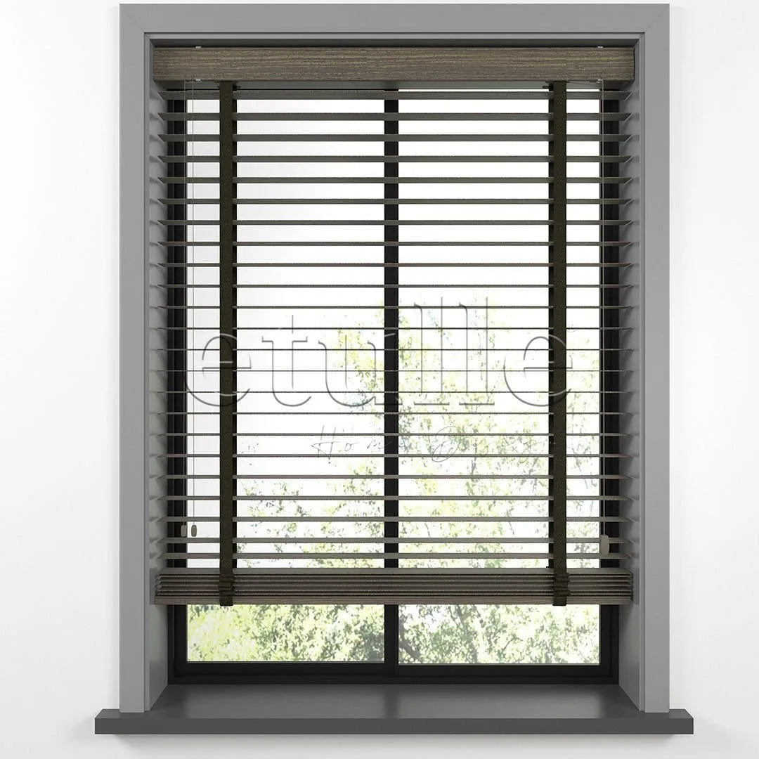 50 MM LUXURY WOOD Soil Ahşap Jaluzi