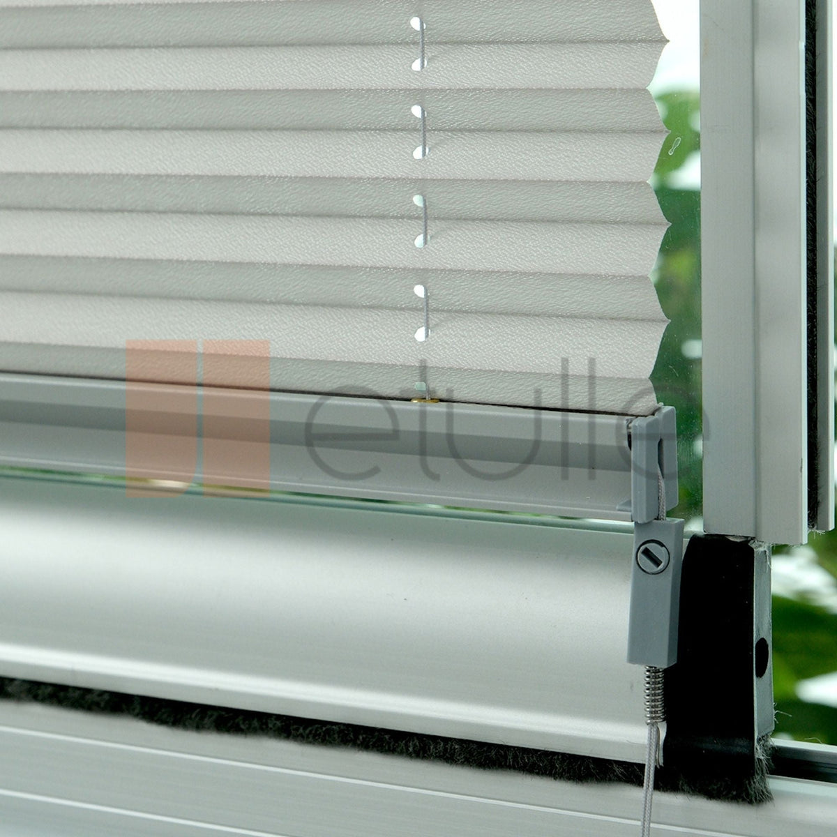 Outlet 16MM Gri Manisa Plise Perde Hazır Ölçü 50x150