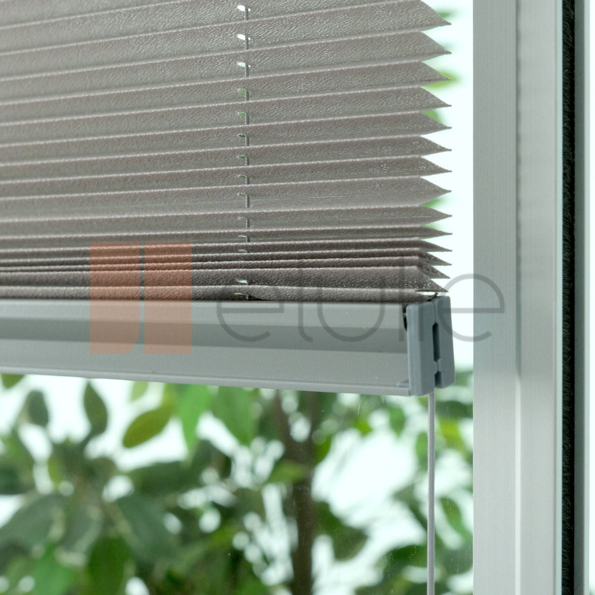 Outlet 16MM Gri Manisa Plise Perde Hazır Ölçü 50x150