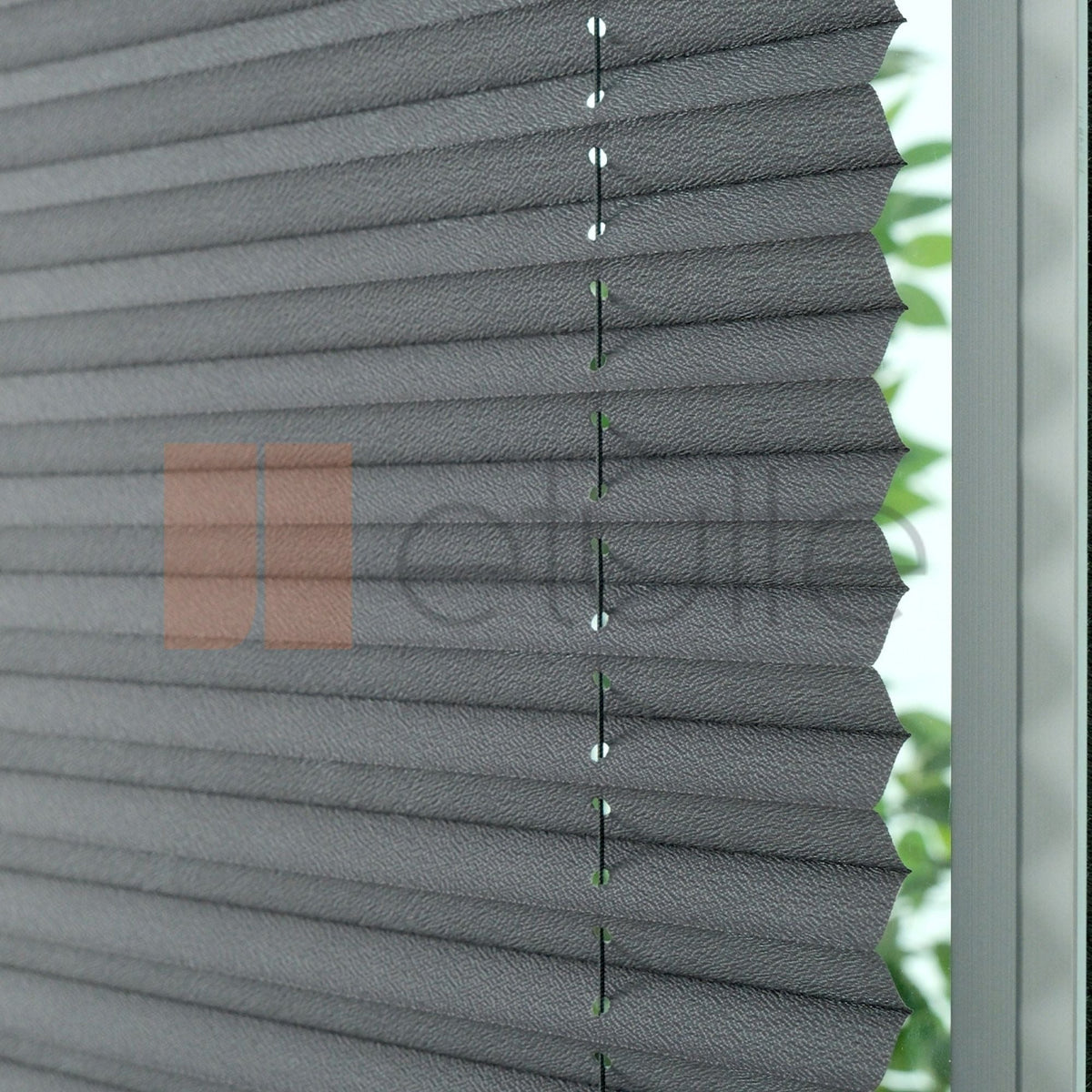 Outlet 16MM Antrasit Manisa Plise Perde Hazır Ölçü 50x120