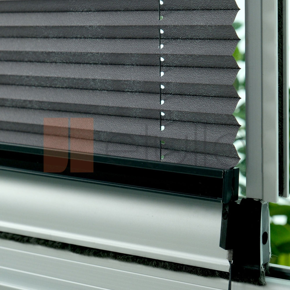 Outlet 16MM Antrasit Manisa Plise Perde Hazır Ölçü 50x200
