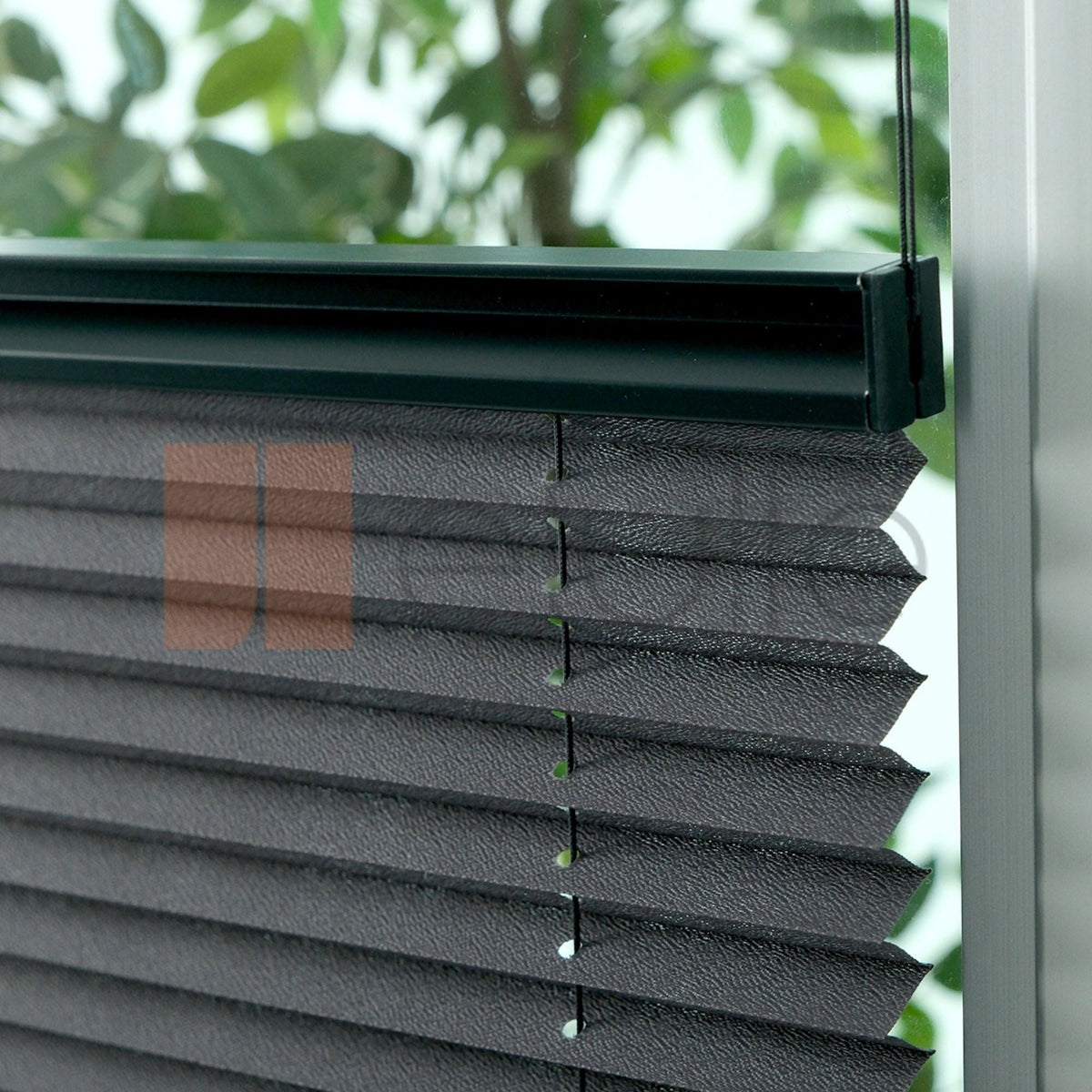 Outlet 16MM Antrasit Manisa Plise Perde Hazır Ölçü 50x120