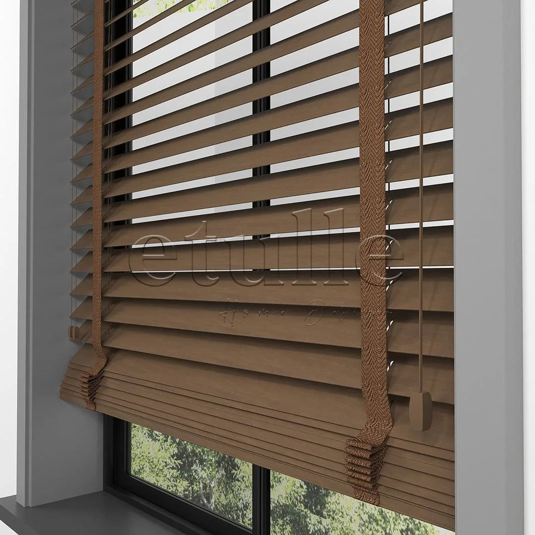 63 MM BASSWOOD Makarone Ahşap Jaluzi