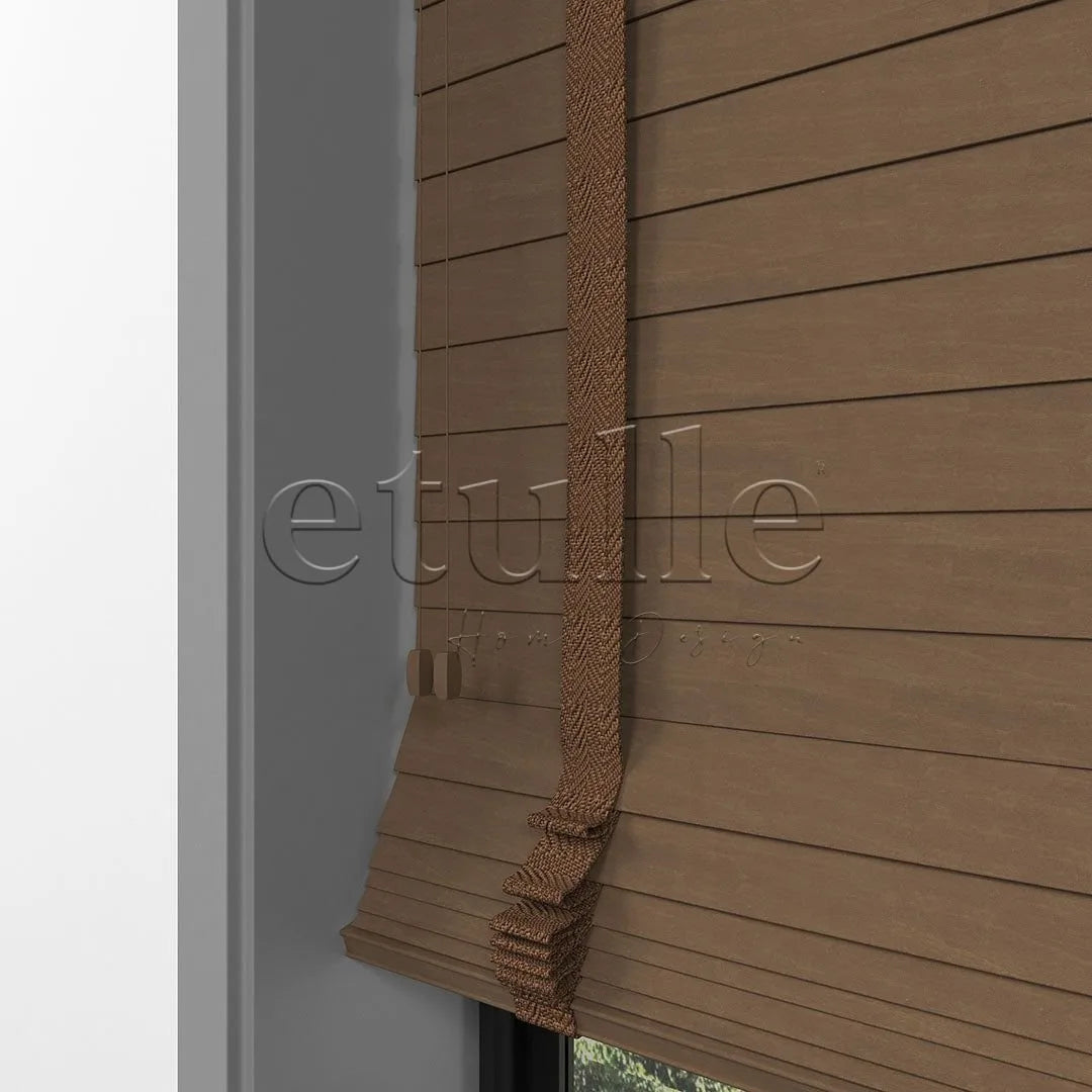 63 MM BASSWOOD Makarone Ahşap Jaluzi