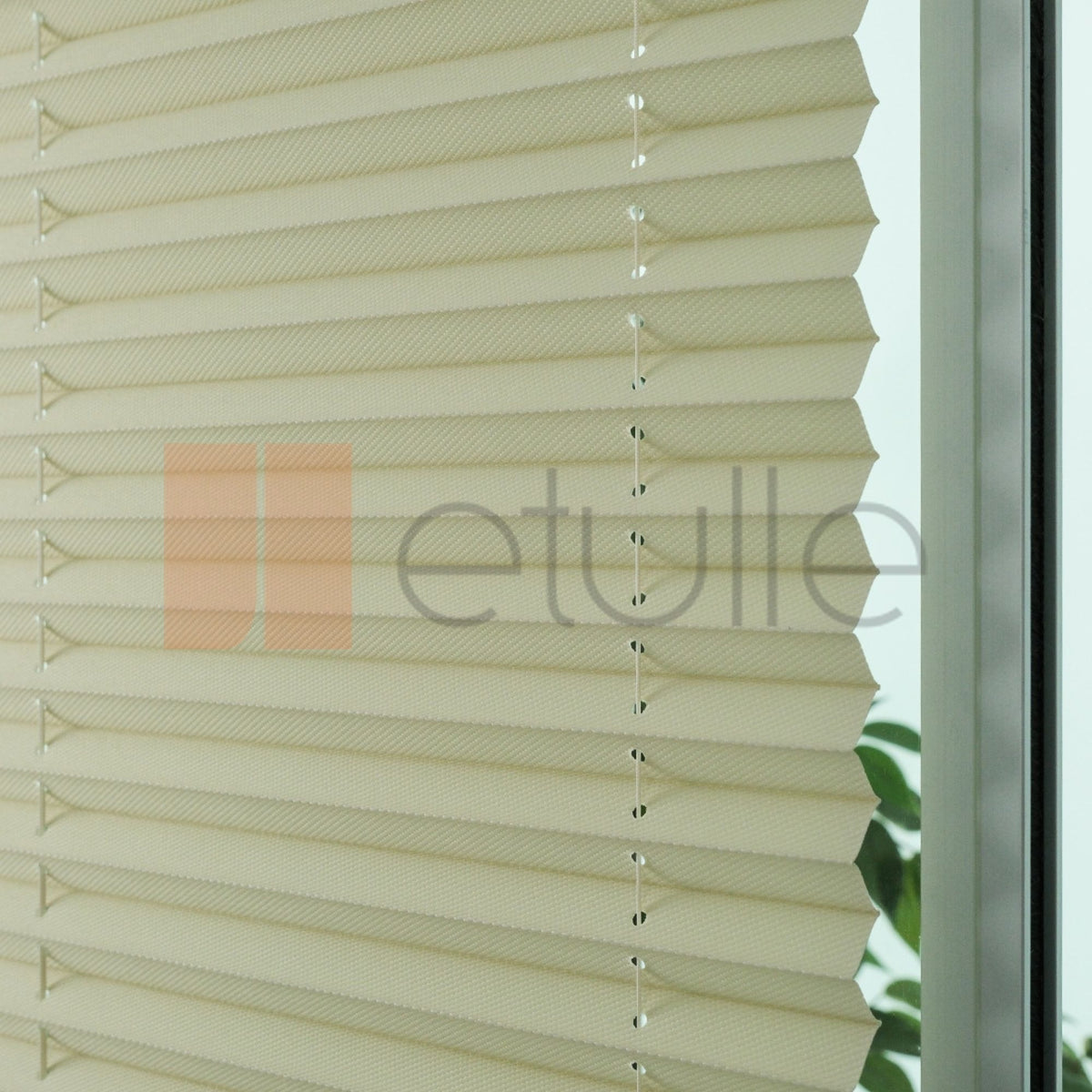 16MM Krem Dimout Plise Perde