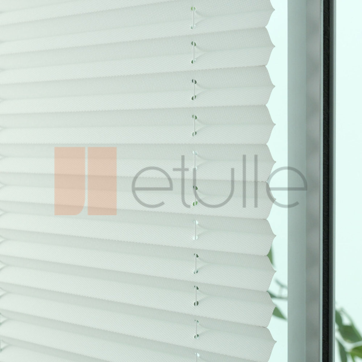 16MM Beyaz Dimout Plise Perde
