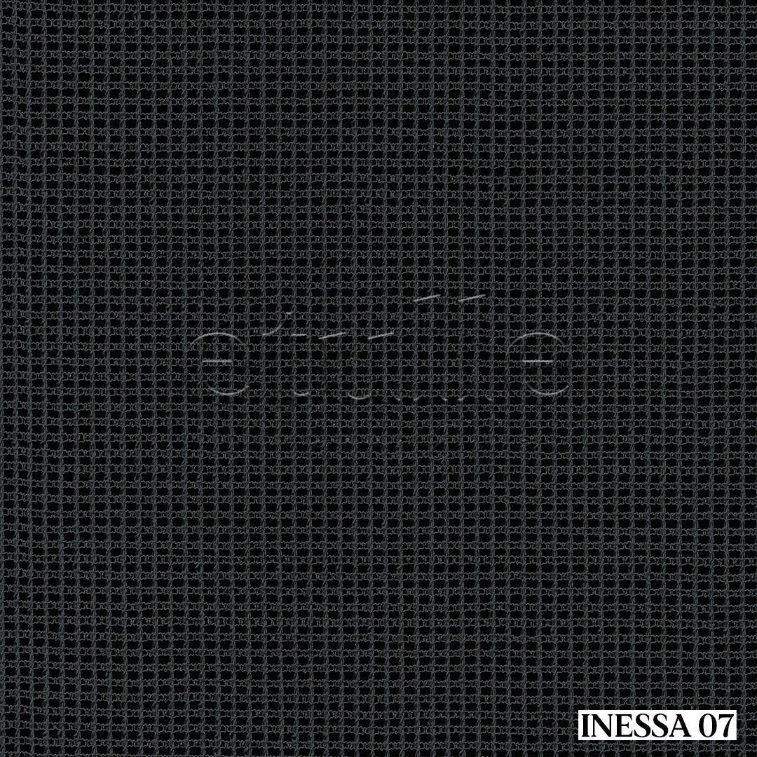 Anthracite Knitted Mesh Square Ground Plain Tulle Curtain | Inessa