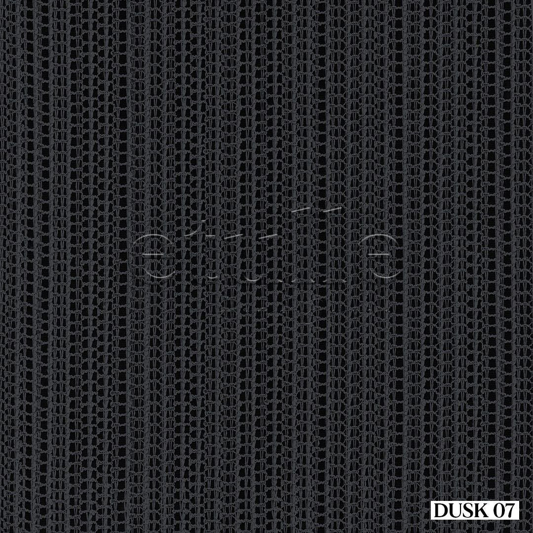 Anthracite Trendy Square Mesh Knitted Plain Tulle Curtain | Dusk