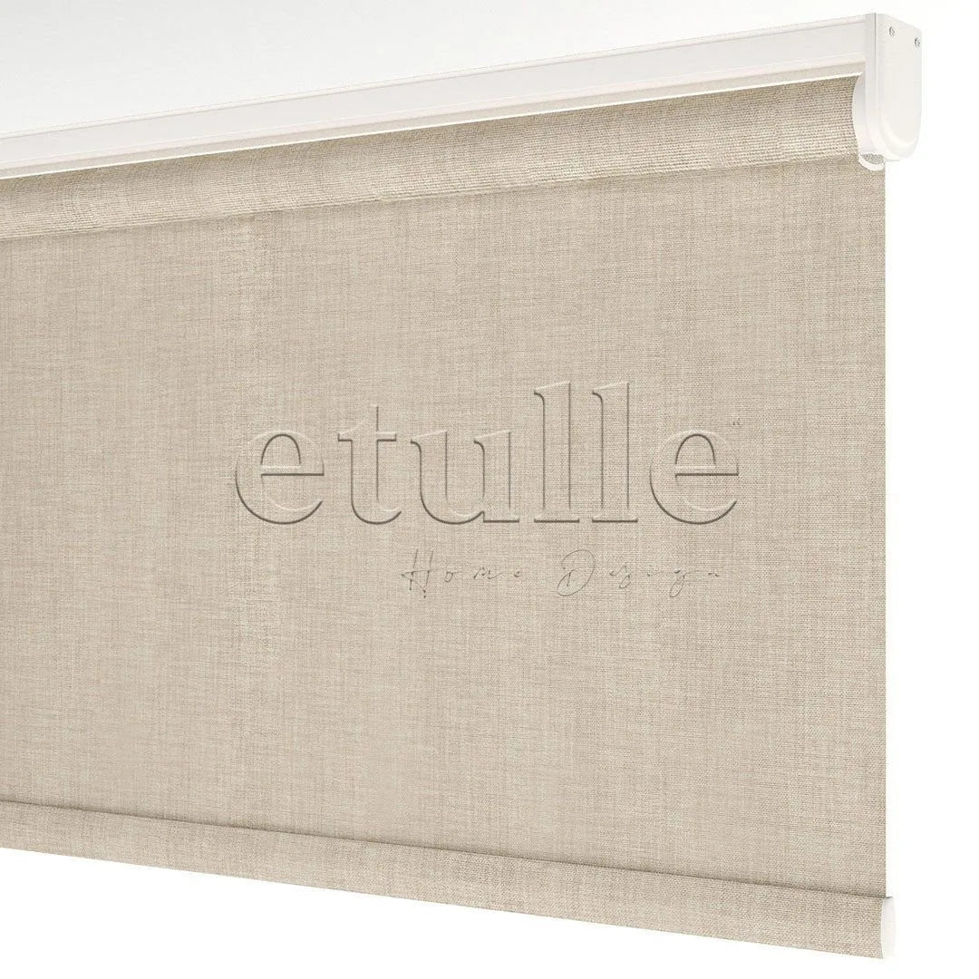 Bej Blackout Keten Stor Perde | Fiorella