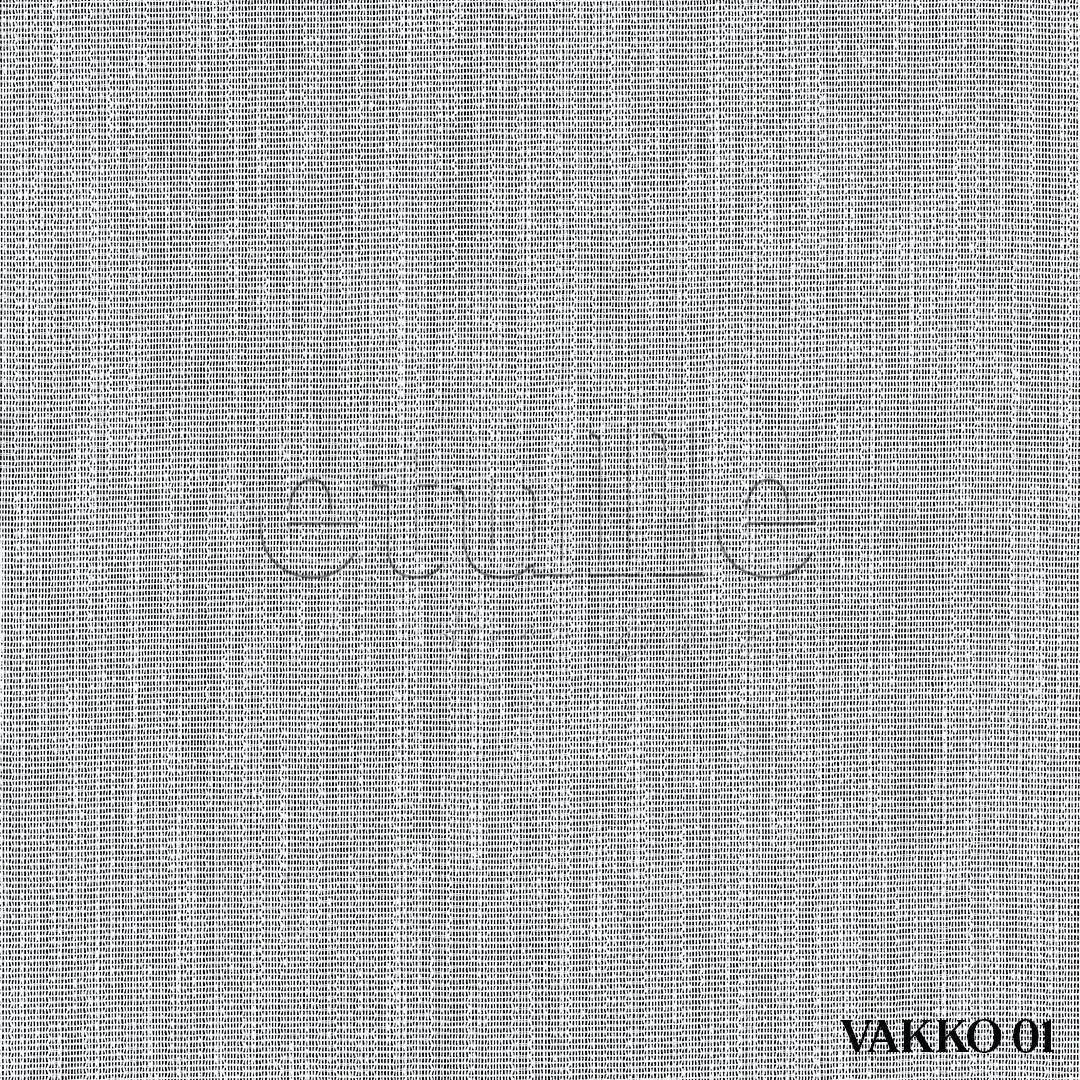 White Bamboo Patterned Plain Tulle Curtain | Vakko