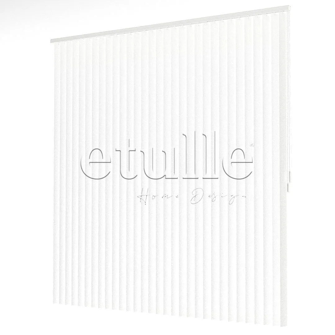 Beyaz Oval Perfore PVC Dikey Perde