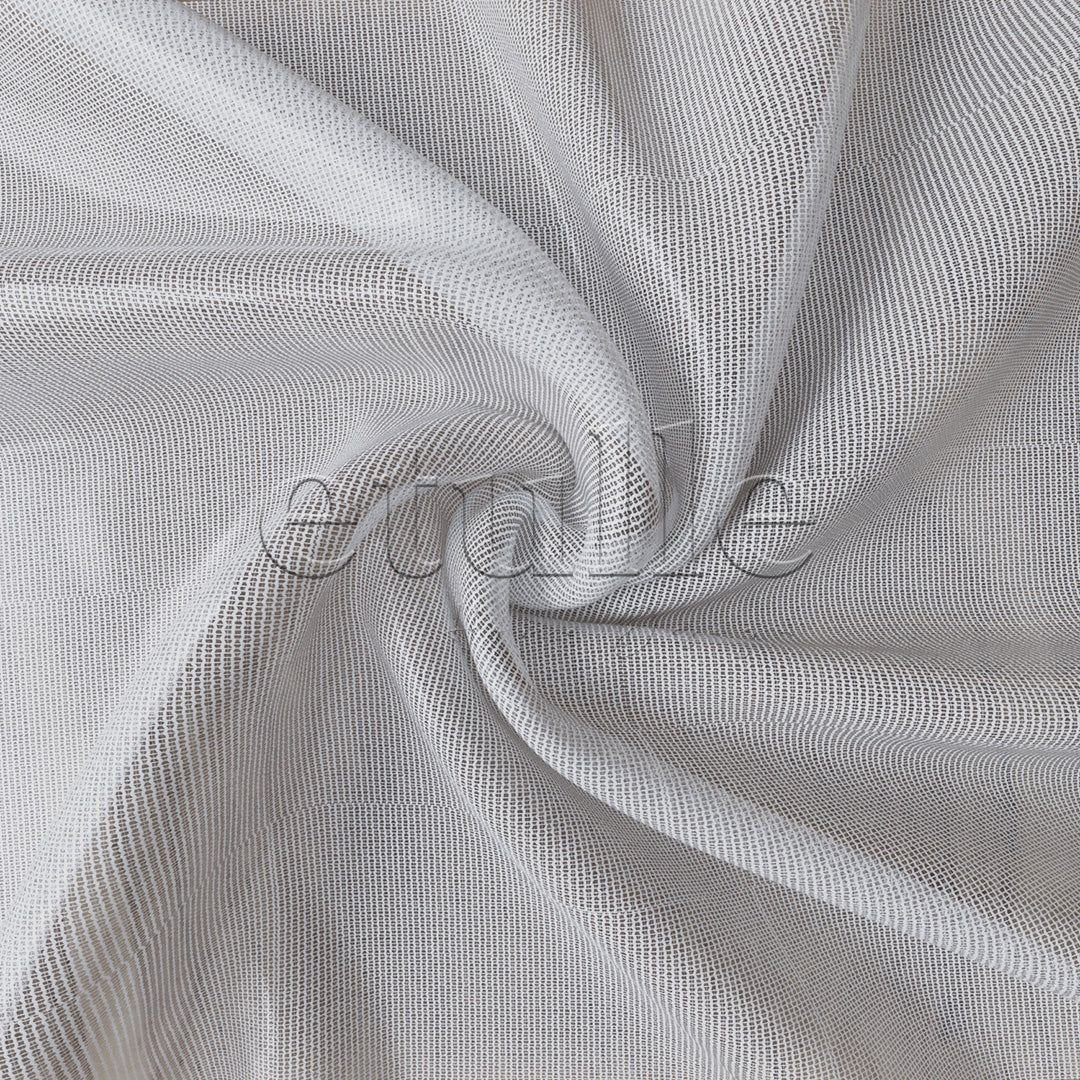White Bright Honeycomb Pattern Plain Tulle Curtain | Della