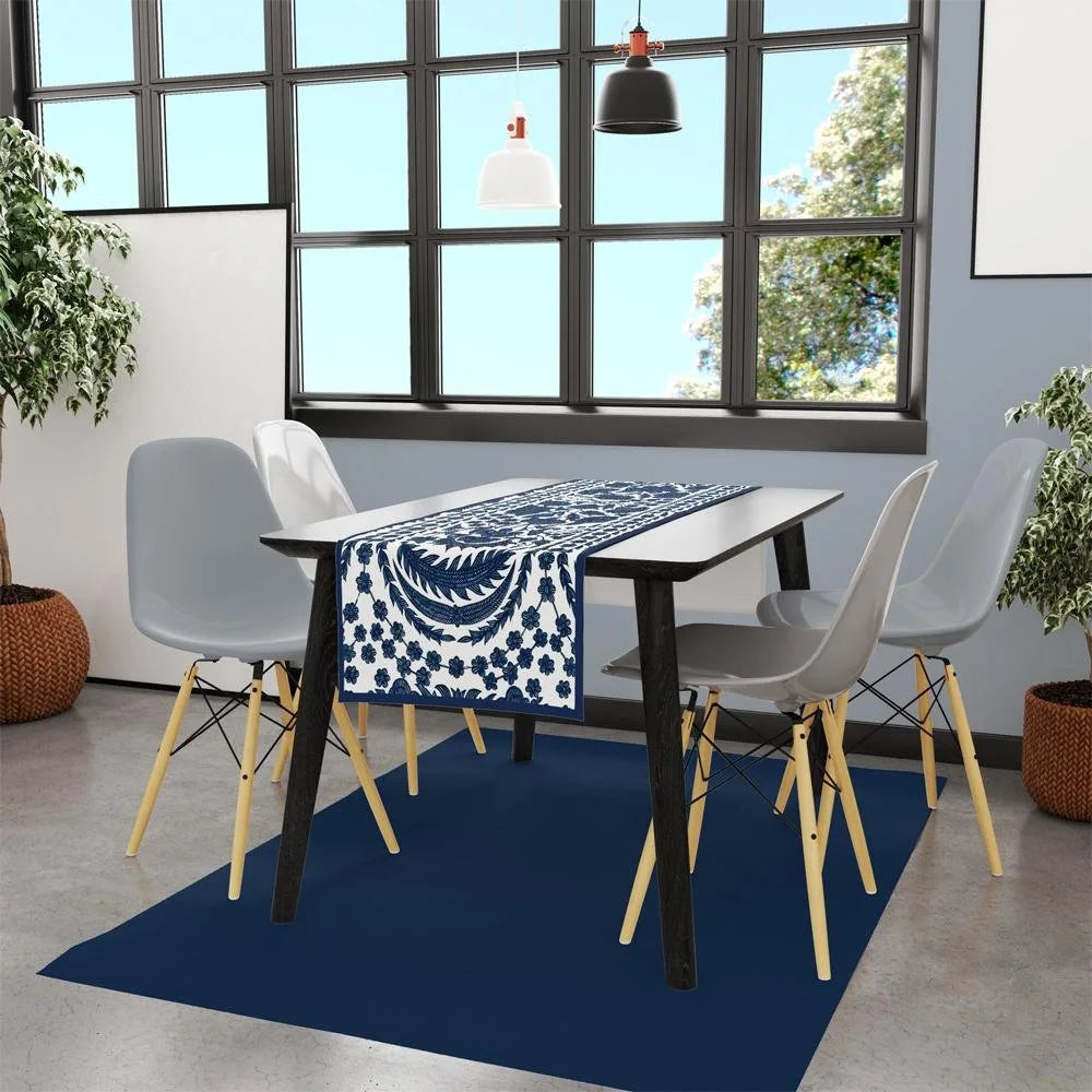 Blue Daisy Runner 140x45CM