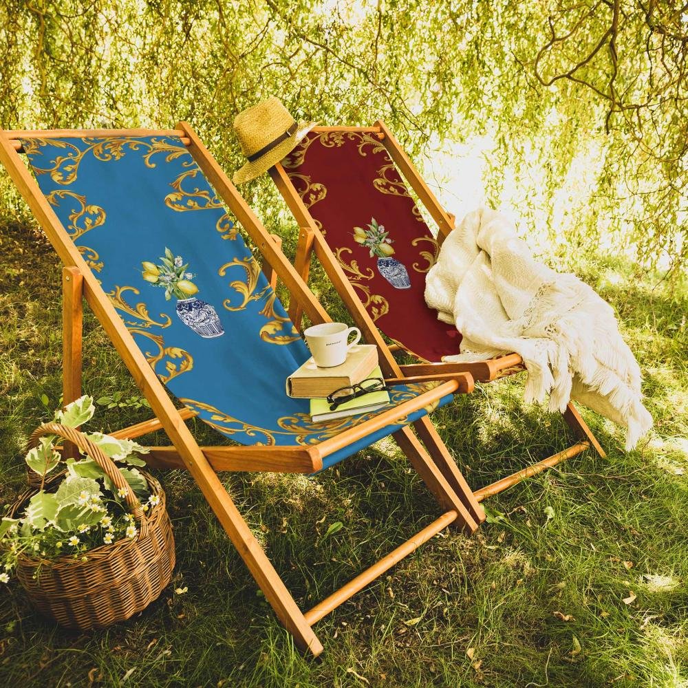 Blue Lemon Foldable Deckchair - SZL25