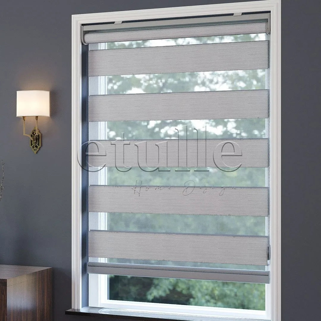 Açık Gri Blackout Zebra Perde | Bolsena