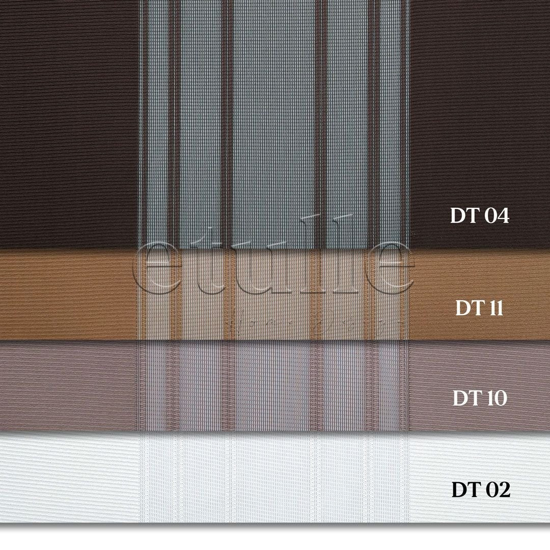 Columbia - Striped Vertical Tulle Curtains