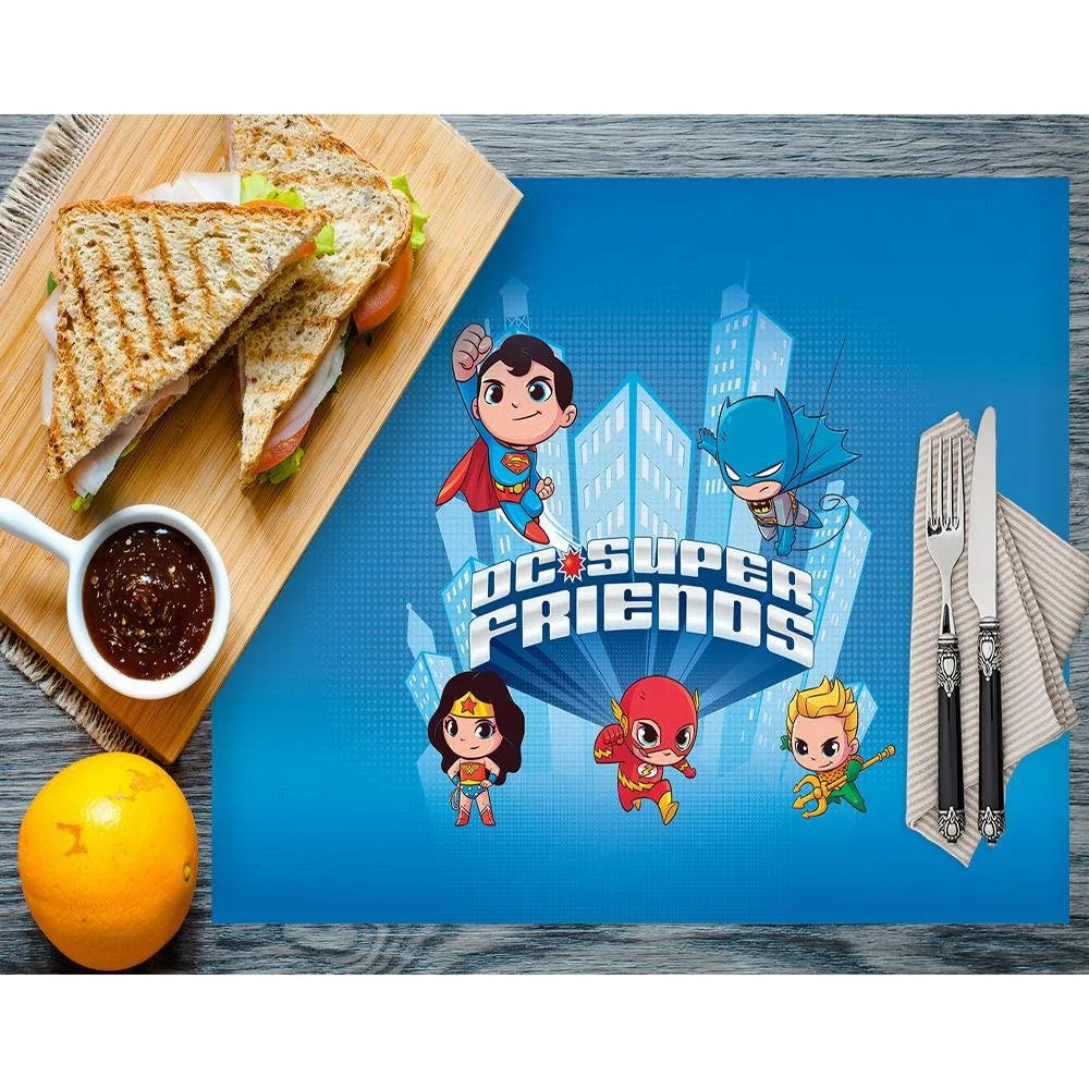 DC Super Friends Kumaş Amerikan Servis 4'lü Set 35X50CM