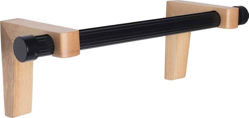 Ahşap Üçgen Ayaklı Yivli Metal Perde Borusu Seti | Decotube DT3010 Serisi