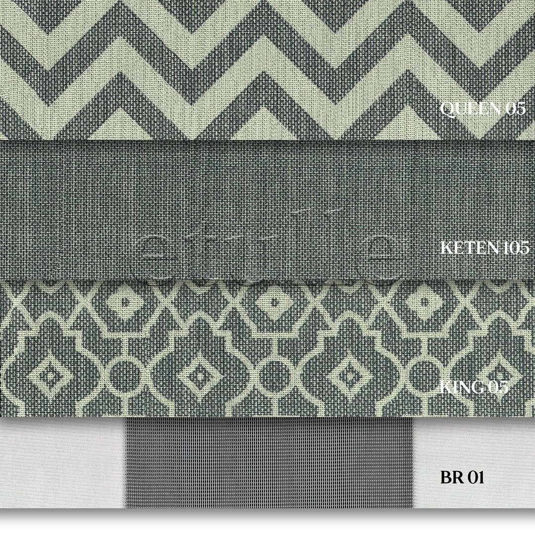 Devon King - Printed Vertical Tulle Curtain