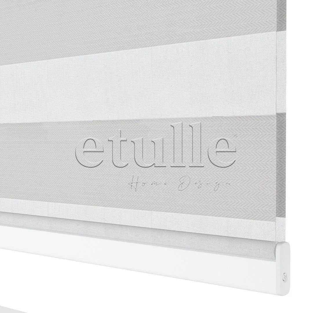 Ekru Blackout Zebra Perde | Ennio