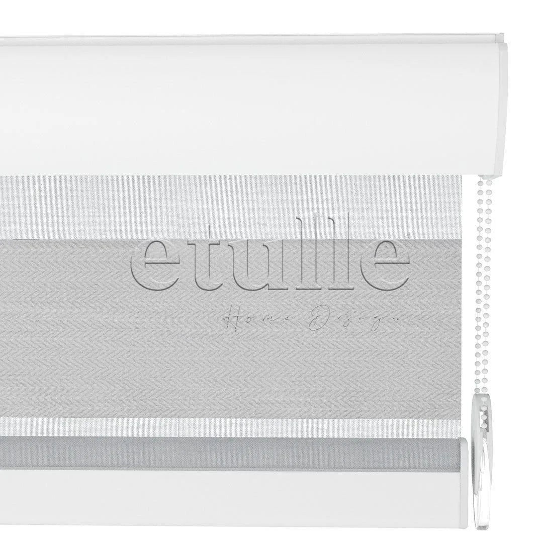 Ekru Blackout Zebra Perde | Ennio