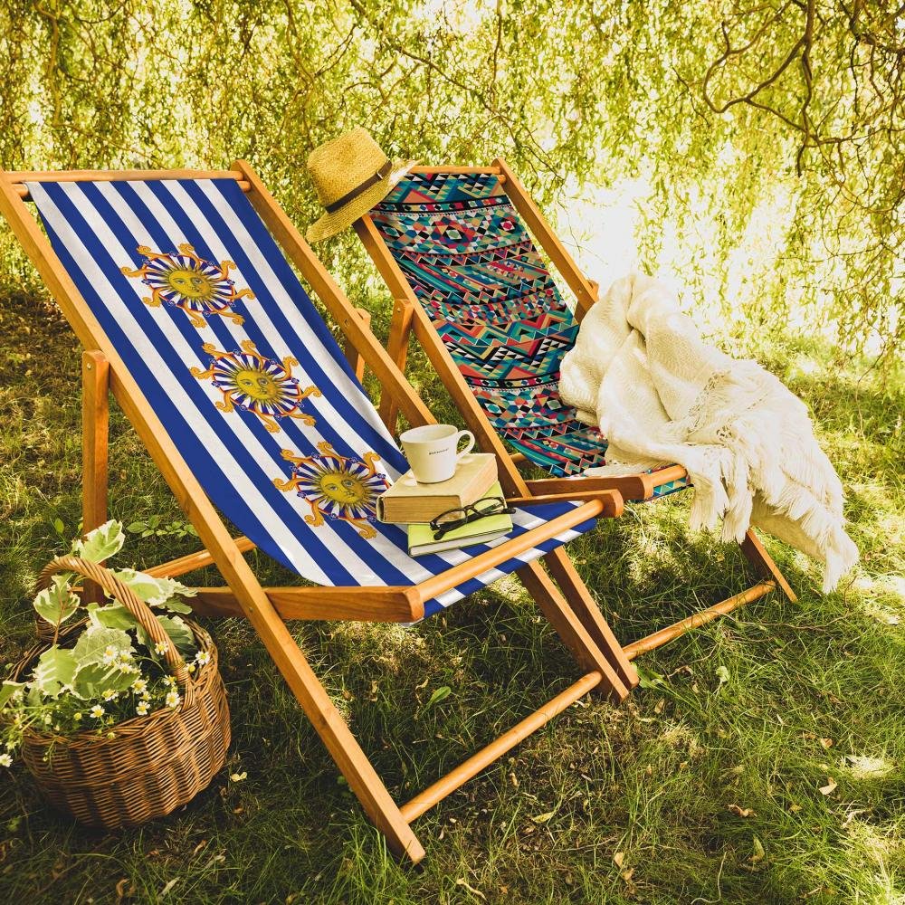 Ethnic Pattern Foldable Sun Lounger - SZL27