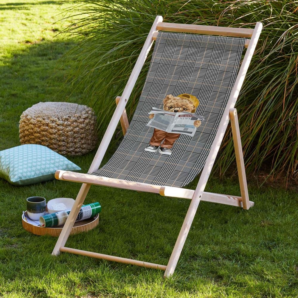 Journalist Teddy Folding Deckchair - SZL16