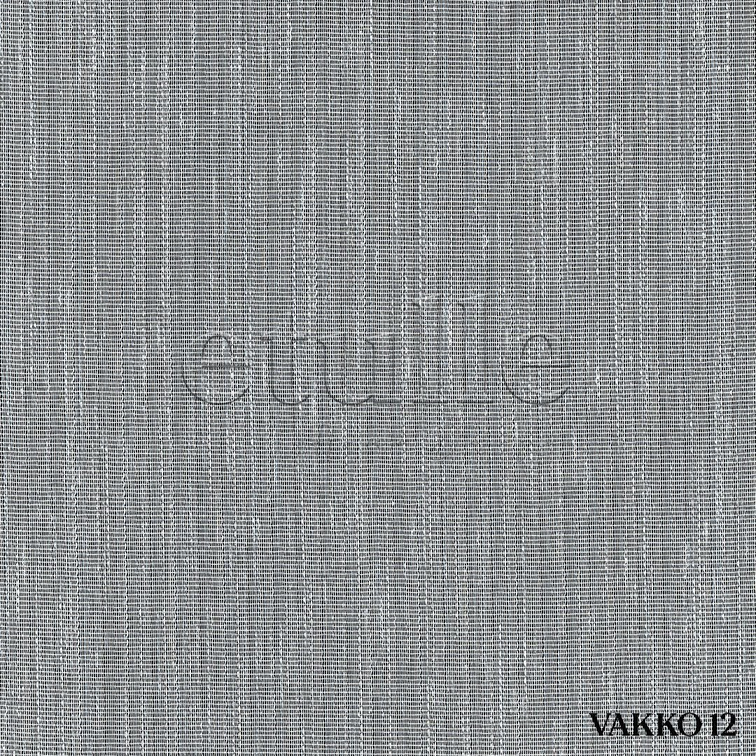 Plain Tulle Curtain with Grey Bamboo Pattern | Vakko