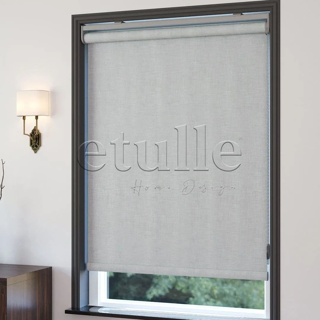 Gri Blackout Keten Stor Perde | Fiorella