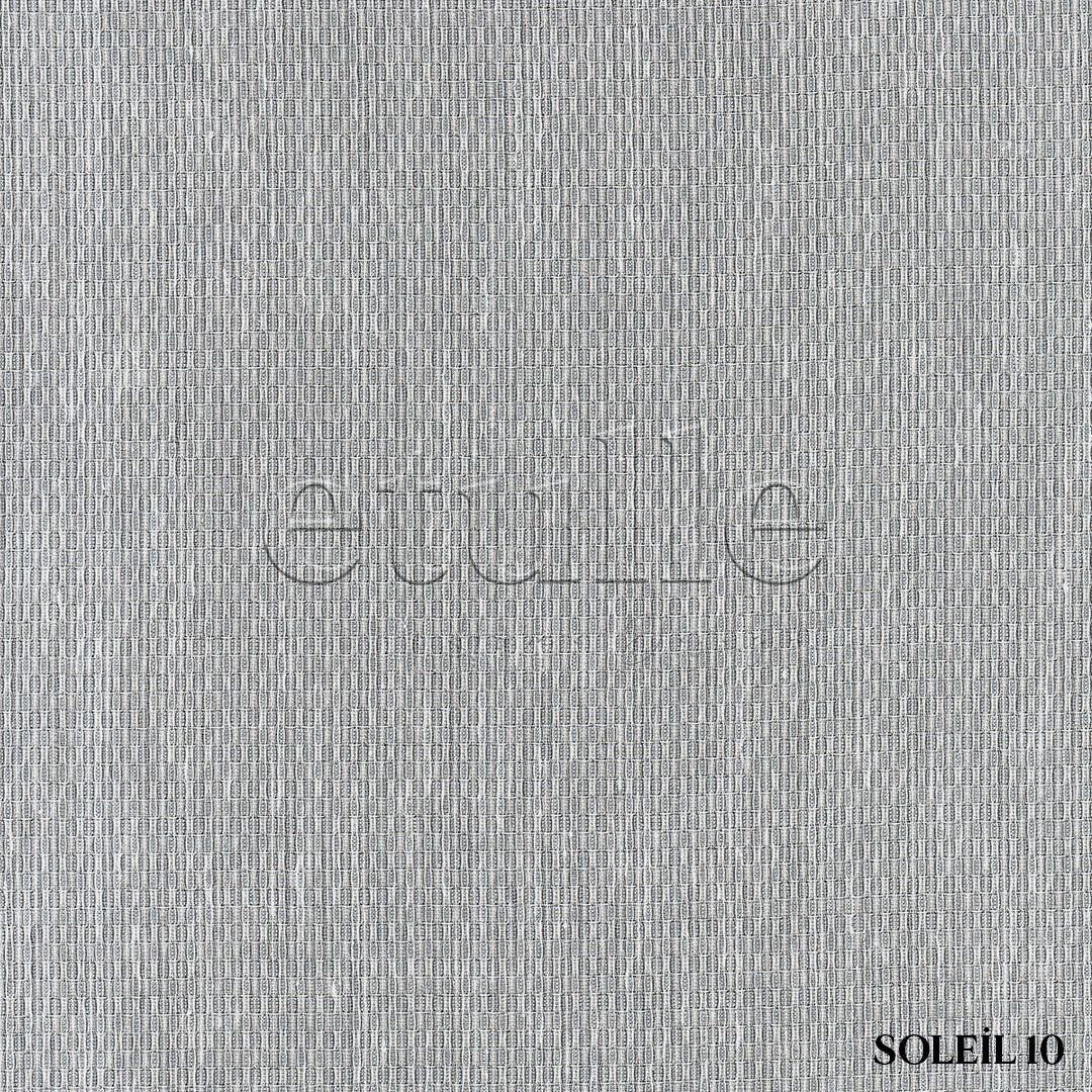 Gri Modern Petek Dokulu Keten Efekli Dökümlü Düz Tül Perde | Soleil
