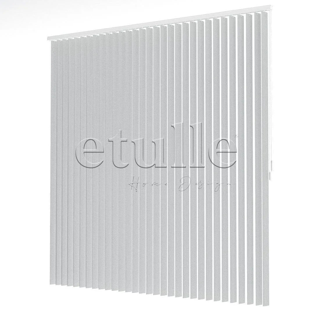 Gri Oval Perfore PVC Dikey Perde