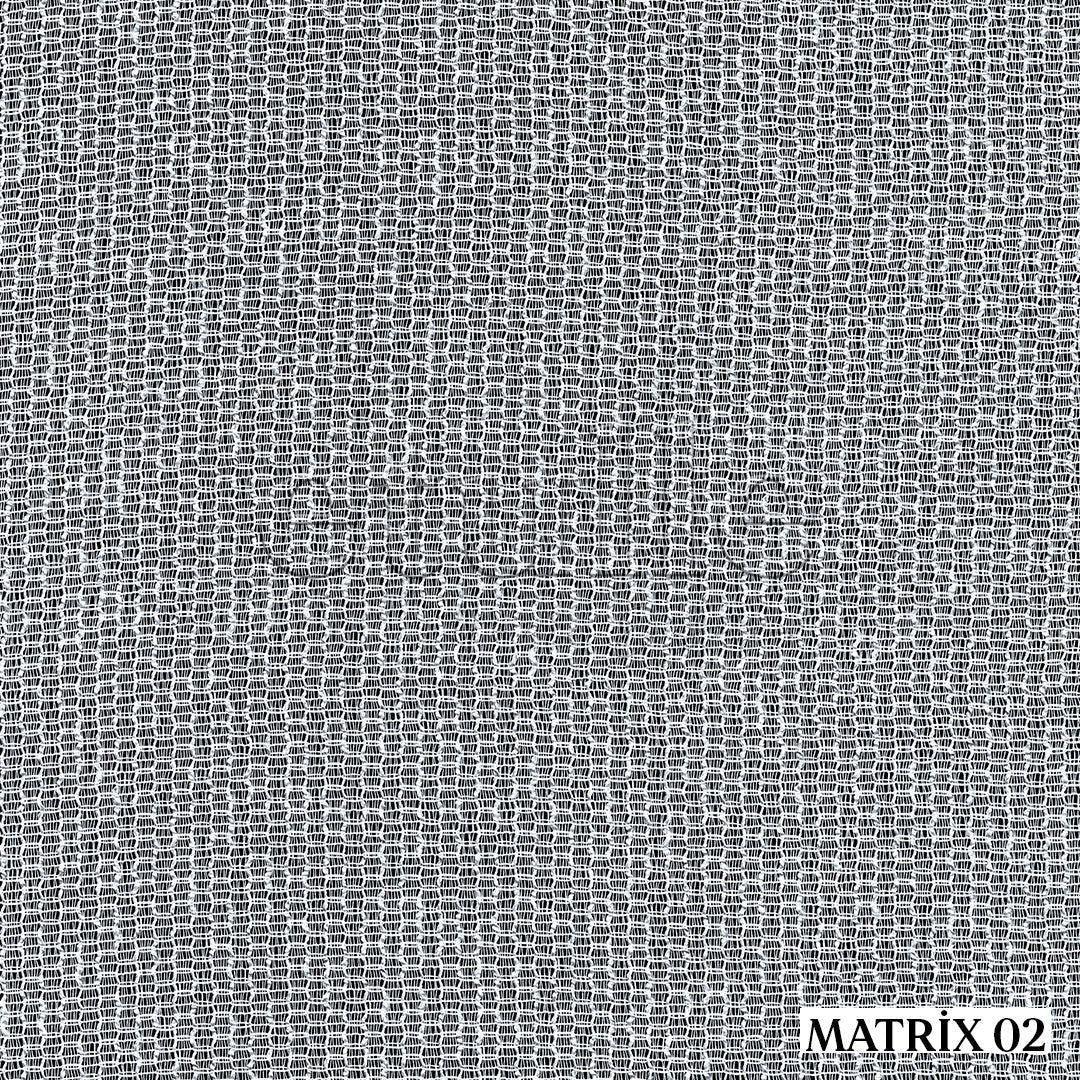 Gray Textured Plain Tulle Curtain | Matrix