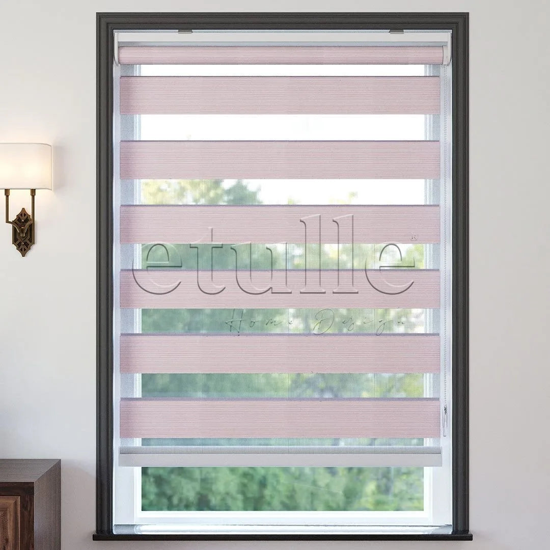 Pembe Düz Zebra Perde | Harlow
