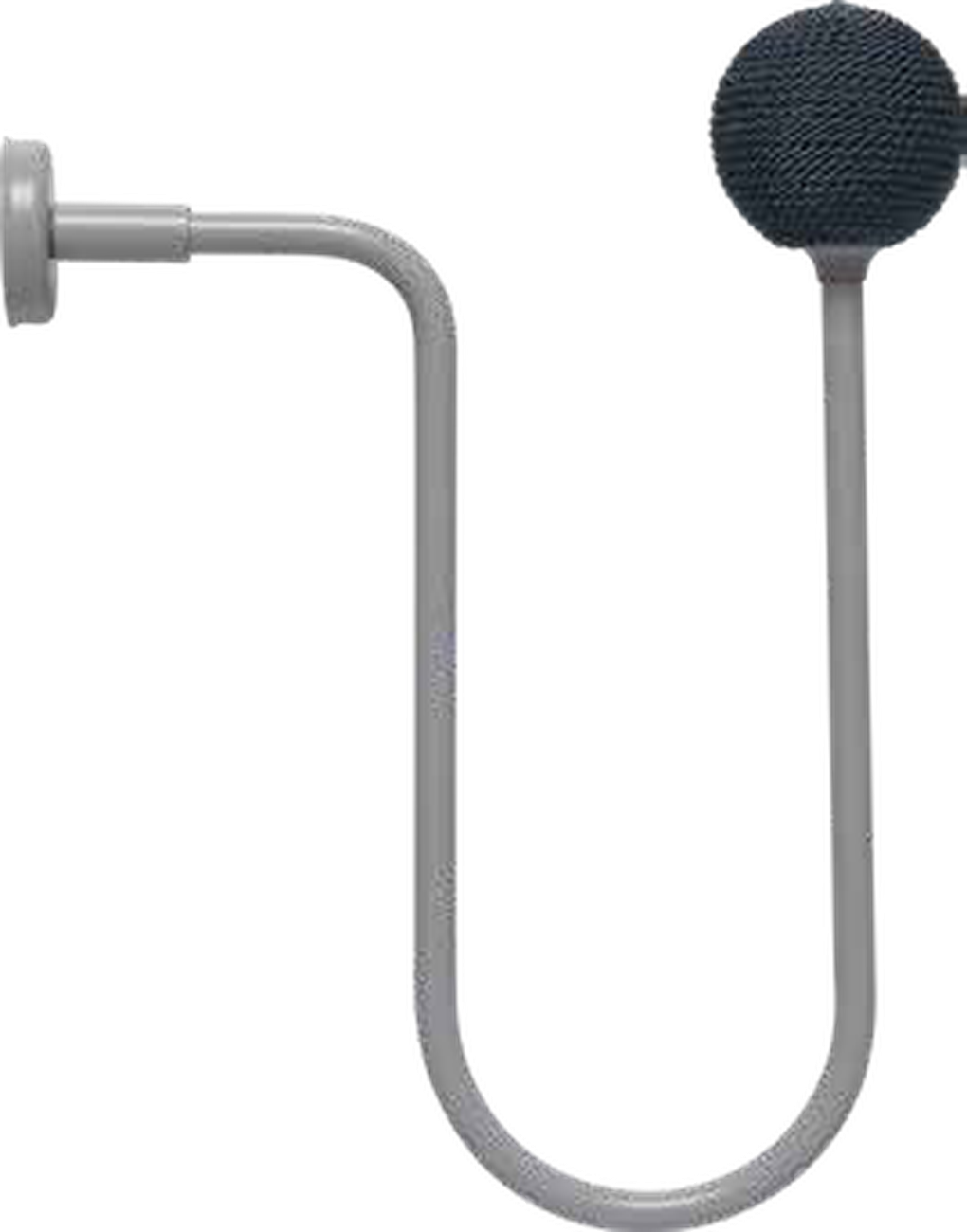 İp Örgülü Gri Küre Topuzlu U Renso – Fon Perde Bağlama Aparatı ve Perde Tutucu