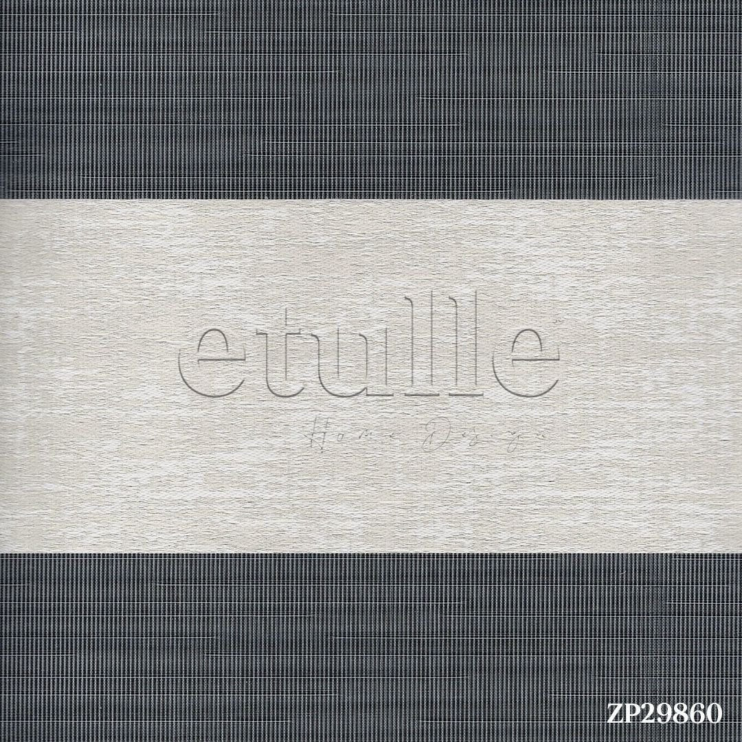 Ecru Patterned Zebra Curtain | Kensal