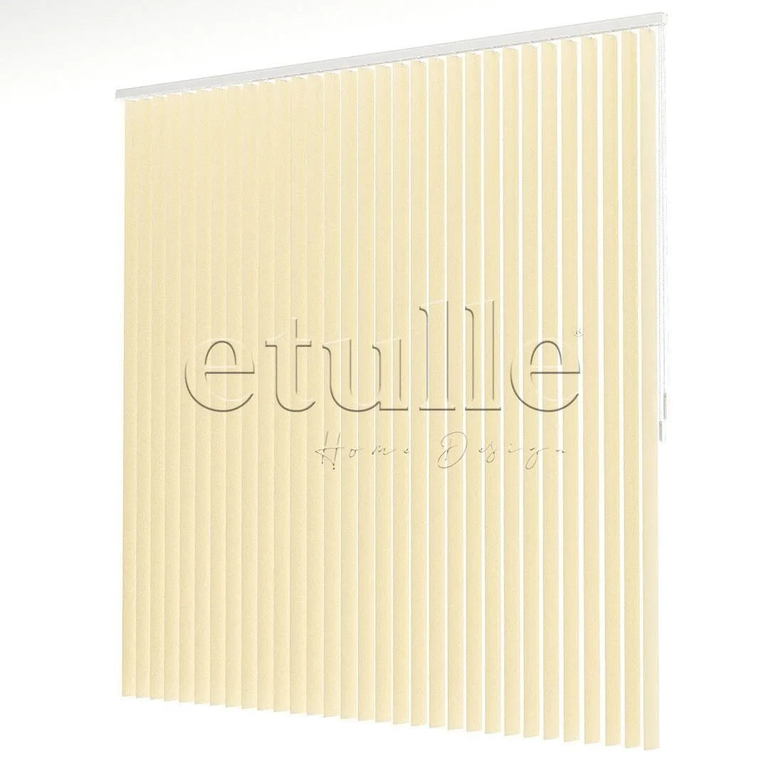 Koyu Krem Düz PVC Dikey Perde