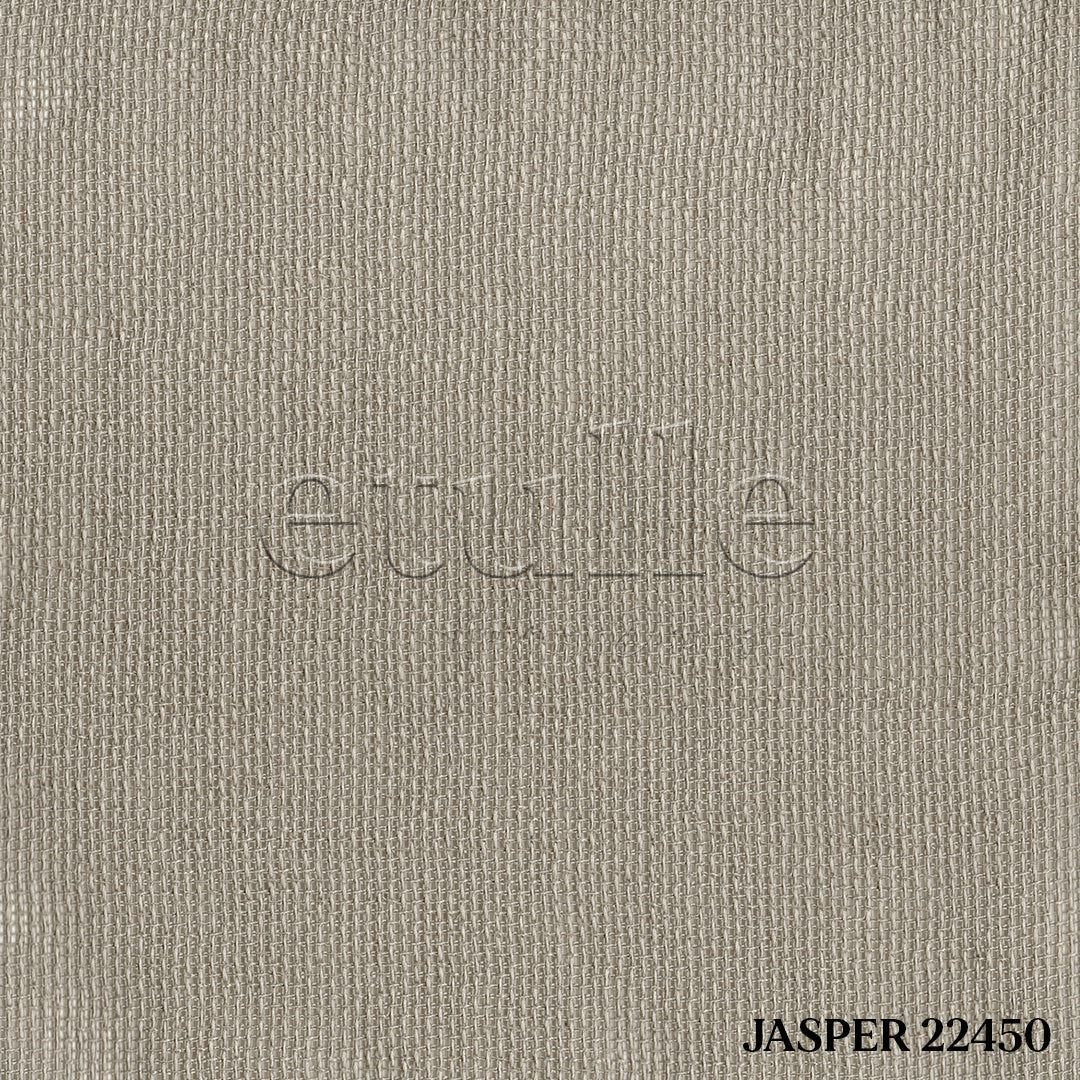 Dark Cream Shiny Plain Textured Tulle Curtain | Jasper