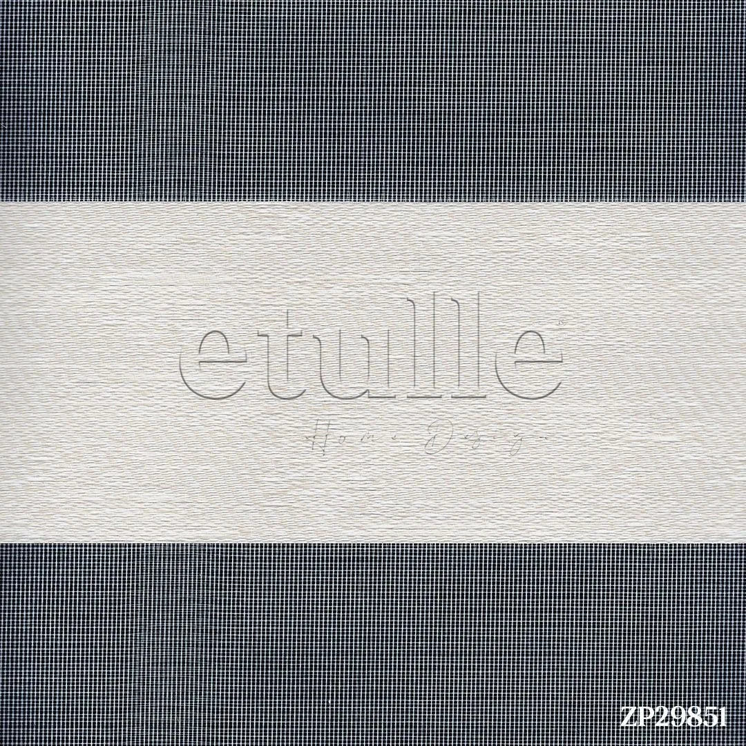 Krem Desenli Zebra Perde | Loch