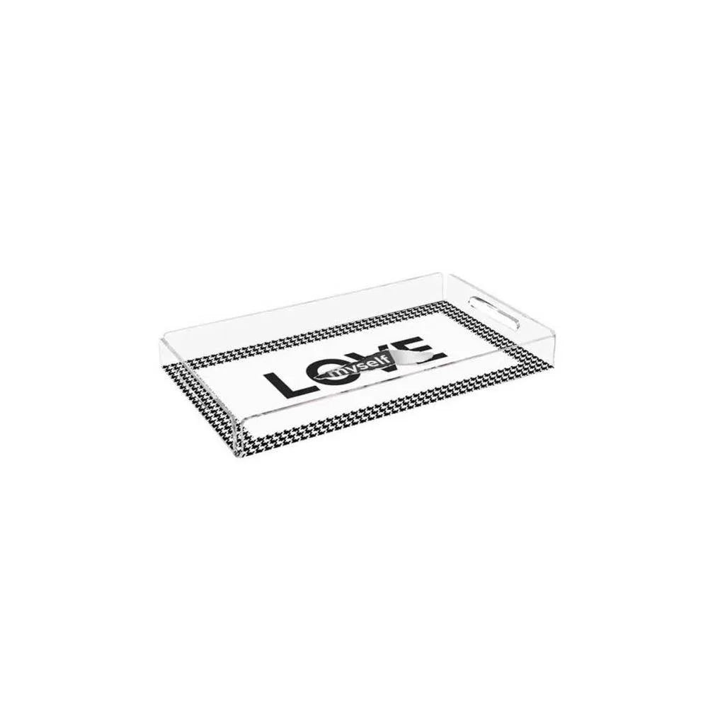 Love Myself Pleksi Tepsi -PT2146 -40x24cm
